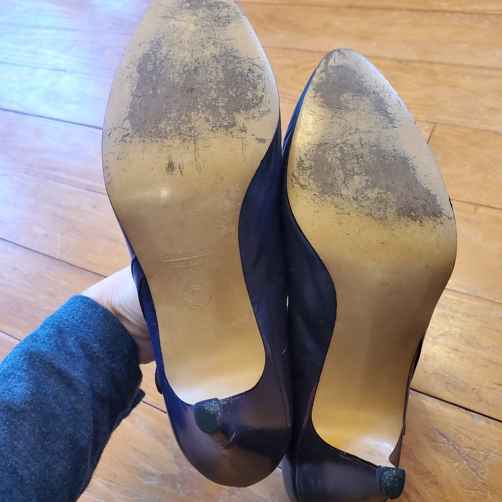 Brown vintage heels - Picture 4 of 5